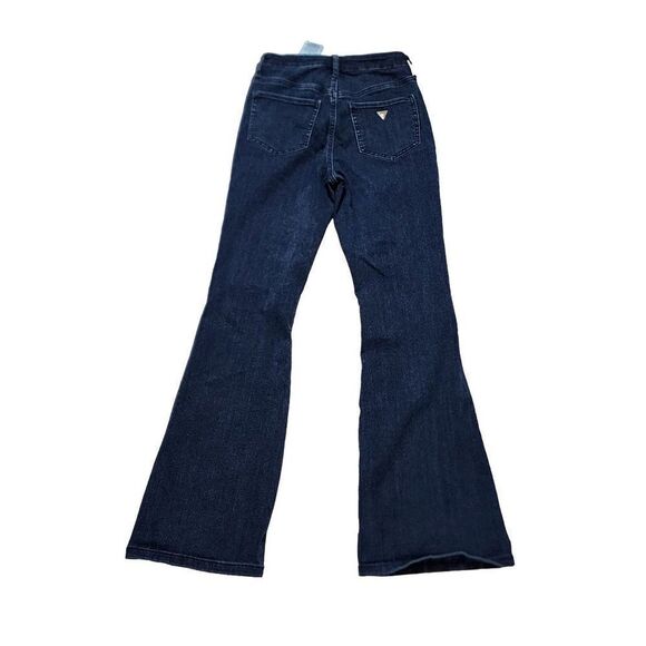 GUESS Women Dark Blue Size 27 Flared Jeans - Picture 2 of 13